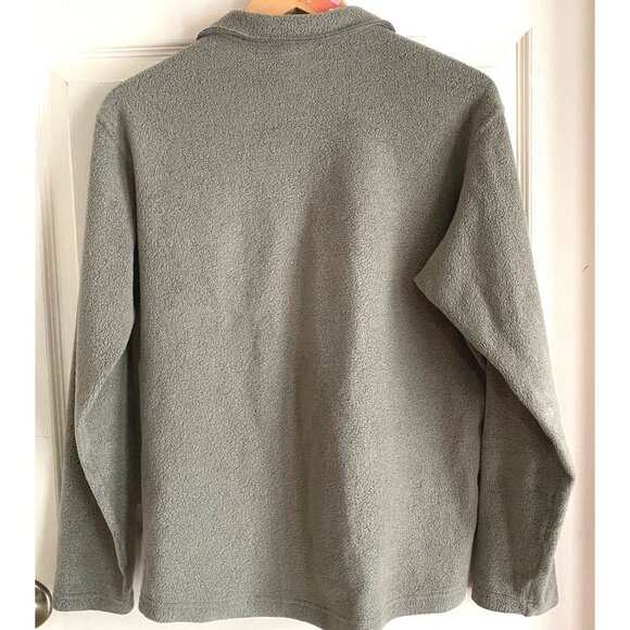size M Patagonia Capilene olive green fleece 1/4 zip pullover - Picture 2 of 6